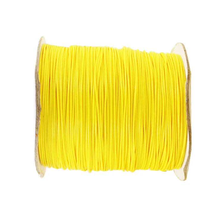 200yds/roll Yellow Polyester Wax Cord+0.5mm DIY Jewelry Bracelet Necklace String