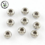 201 Stainless Steel Rondelle Bead Spacers 5x3mm