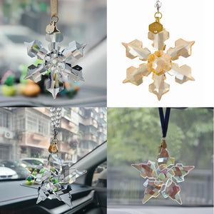 Crystal Snowflakes Car Trim Interrior Charms Ornament Xmas Craft