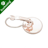 2014 New Rose Plated Lever Back Earrings Base 12MM - 50pcs