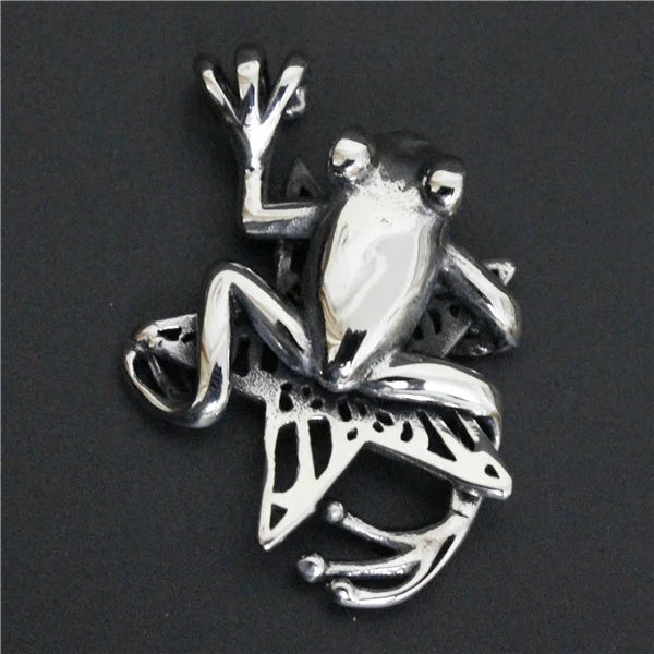 POP Star Frog Pendant Stainless Steel Biker Pendant