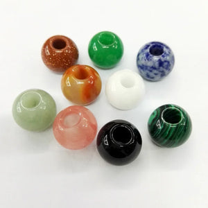16mm Mixed Stone Beads for Bracelet Charms 20pcs/lot