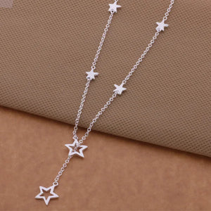 Silver Star Pendant Necklace