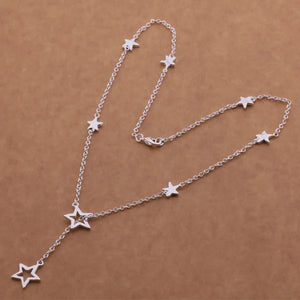Silver Star Pendant Necklace