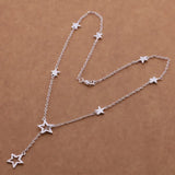 Silver Star Pendant Necklace