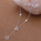 Silver Star Pendant Necklace