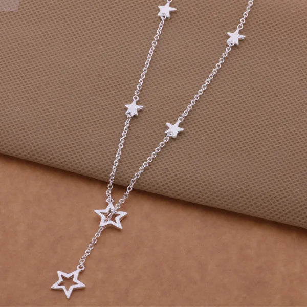 Silver Star Pendant Necklace