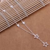 Silver Star Pendant Necklace