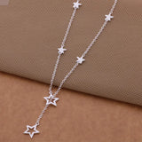 Silver Star Pendant Necklace