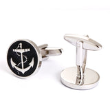 High Cufflinks Round and Pattern Cufflinks for Mens Cuff