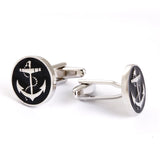 High Cufflinks Round and Pattern Cufflinks for Mens Cuff
