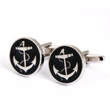 High Cufflinks Round and Pattern Cufflinks for Mens Cuff