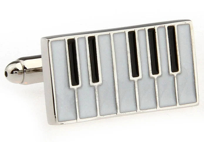 Funny Piano Keyboard Cufflink gemelos cufflinks