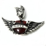 Arrival Love Heart Pendant Flying Wing 316L Stainless Steel