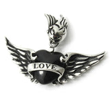 Arrival Love Heart Pendant Flying Wing 316L Stainless Steel