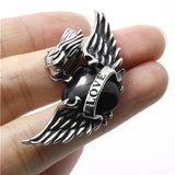 Arrival Love Heart Pendant Flying Wing 316L Stainless Steel