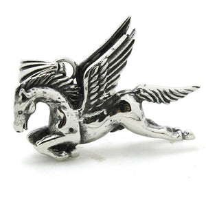 Flying Horse Pendant Punk Gothic Stainless Steel Men Boys