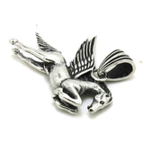 Flying Horse Pendant Punk Gothic Stainless Steel Men Boys