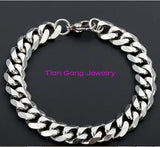 Men's Silver Stainless Steel Polished Bracelet
