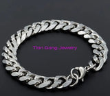Men's Silver Stainless Steel Polished Bracelet