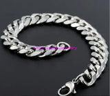 Men's Silver Stainless Steel Polished Bracelet