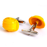Yellow Work Helmet Cufflinks for Modelers