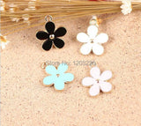 50pcs/lot Gold Metal Rose Floral Charms for DIY Jewelry Making