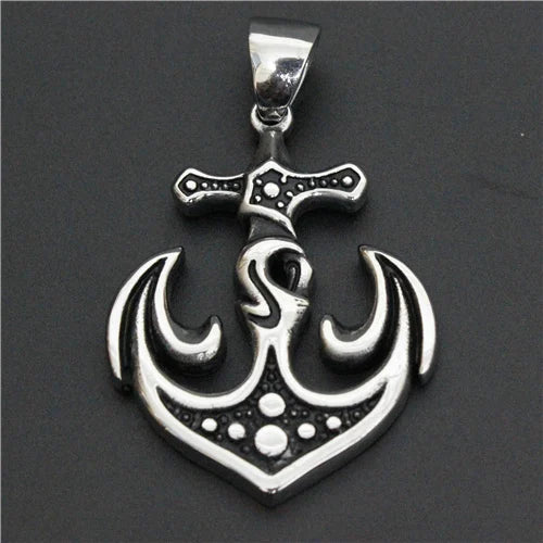 Heavy Anchor Pendant 316L Stainless Steel Men Boy Band Gift Pendant