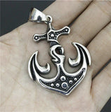 Heavy Anchor Pendant 316L Stainless Steel Men Boy Band Gift Pendant