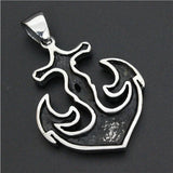 Heavy Anchor Pendant 316L Stainless Steel Men Boy Band Gift Pendant