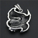 Live To Ride Biker Eagle Pendant Mens Stainless Steel Pendant