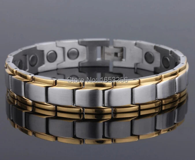 316L Stainless Steel Magnetic Golf Bracelet for Men, Birthday Gift 8.26''