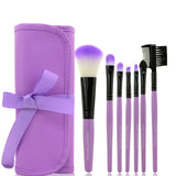7-Piece Women Makeup Brush Set with Jewelry-Inspired Design
