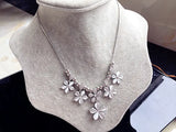 Vintage Rose Beads Pendant Necklace Sweater Chain Jewelry