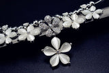 Vintage Rose Beads Pendant Necklace Sweater Chain Jewelry