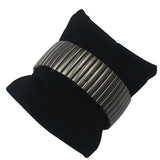 Silver Stainless Steel Spring Bracelet Men Women B10027