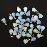Opal Stone Gourd Shape Charms Pendants for Necklace Making
