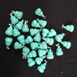 Hot Stone Gourd Shape Charms Pendants DIY Jewelry Accessories 50pcs