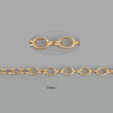Aluminum Chain O-Shape Chain Plated for DIY Jewelry Making