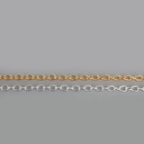 Aluminum Chain O-Shape Chain Plated for DIY Jewelry Making