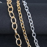 Aluminum Chain O-Shape Chain Plated for DIY Jewelry Making