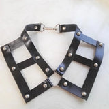 Harajuku Hot Dark Goth Rivet Punk Choker Belt Necklace