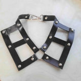 Harajuku Hot Dark Goth Rivet Punk Choker Belt Necklace