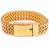 Silver/Gold Link Chain Bracelets Father's Gift 316L Stainless Steel Jewelry