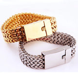 Silver/Gold Link Chain Bracelets Father's Gift 316L Stainless Steel Jewelry