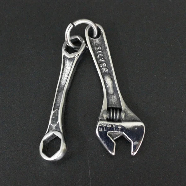 Motor Biker Spanner Pendant Stainless Steel