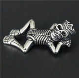 Crown Skull Pendant 316L Stainless Steel Biker Style Skull Pendant