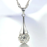 Shambhala Teardrop Pendant Necklace for Women
