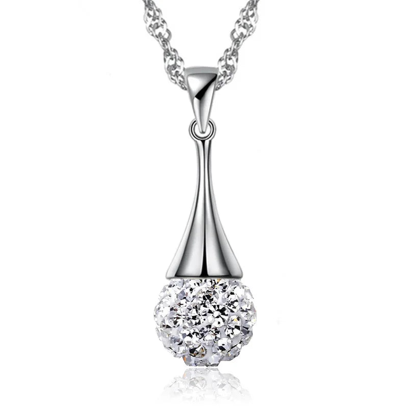 Shambhala Teardrop Pendant Necklace for Women