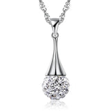 Shambhala Teardrop Pendant Necklace for Women